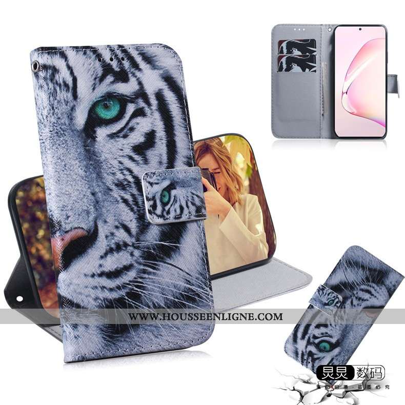 Étui Samsung Galaxy Note 10 Lite Charmant Tendance Coque Clamshell Étoile Téléphone Portable Bleu Fo