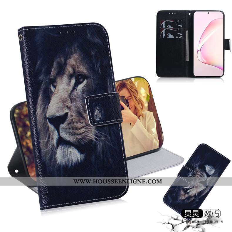 Étui Samsung Galaxy Note 10 Lite Charmant Tendance Coque Clamshell Étoile Téléphone Portable Bleu Fo