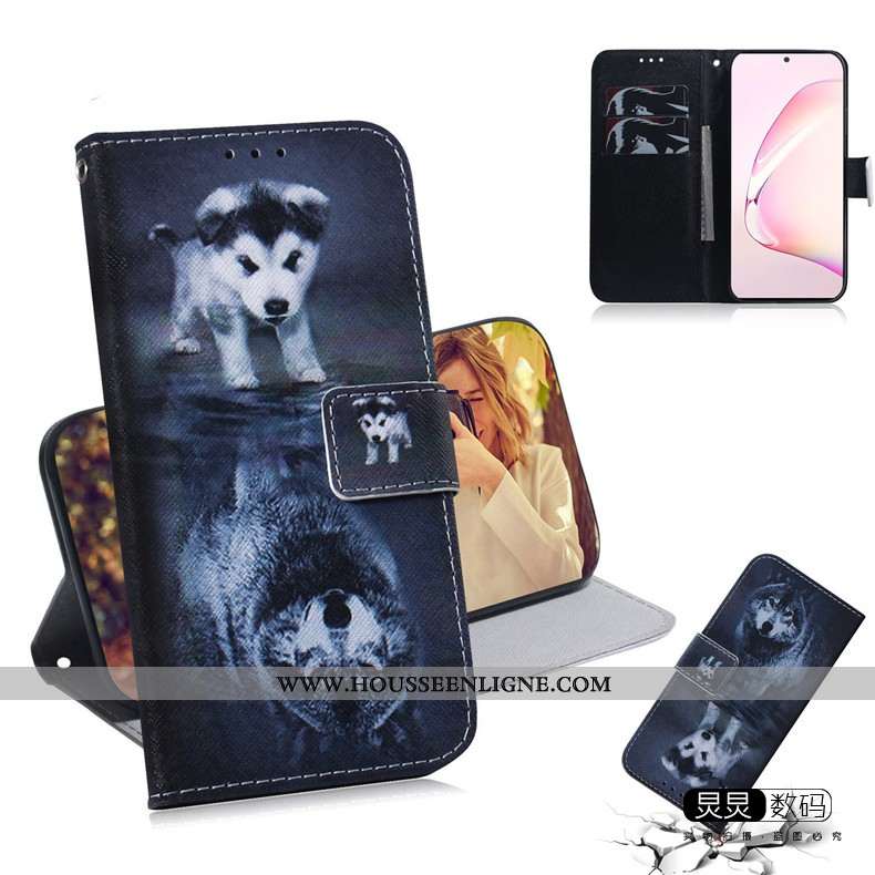 Étui Samsung Galaxy Note 10 Lite Charmant Tendance Coque Clamshell Étoile Téléphone Portable Bleu Fo