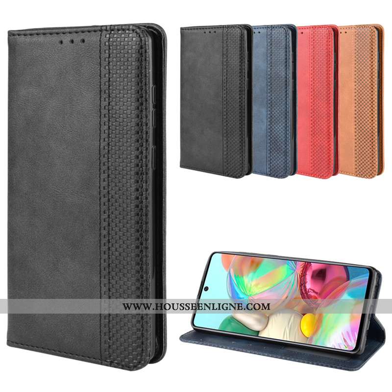 Étui Samsung Galaxy Note 10 Lite Cuir Protection Étoile Boucle Magnétique Coque Téléphone Portable N