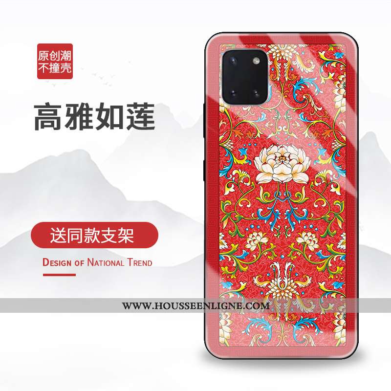 Étui Samsung Galaxy Note 10 Lite Tendance Protection Coque Téléphone Portable Rouge Tout Compris