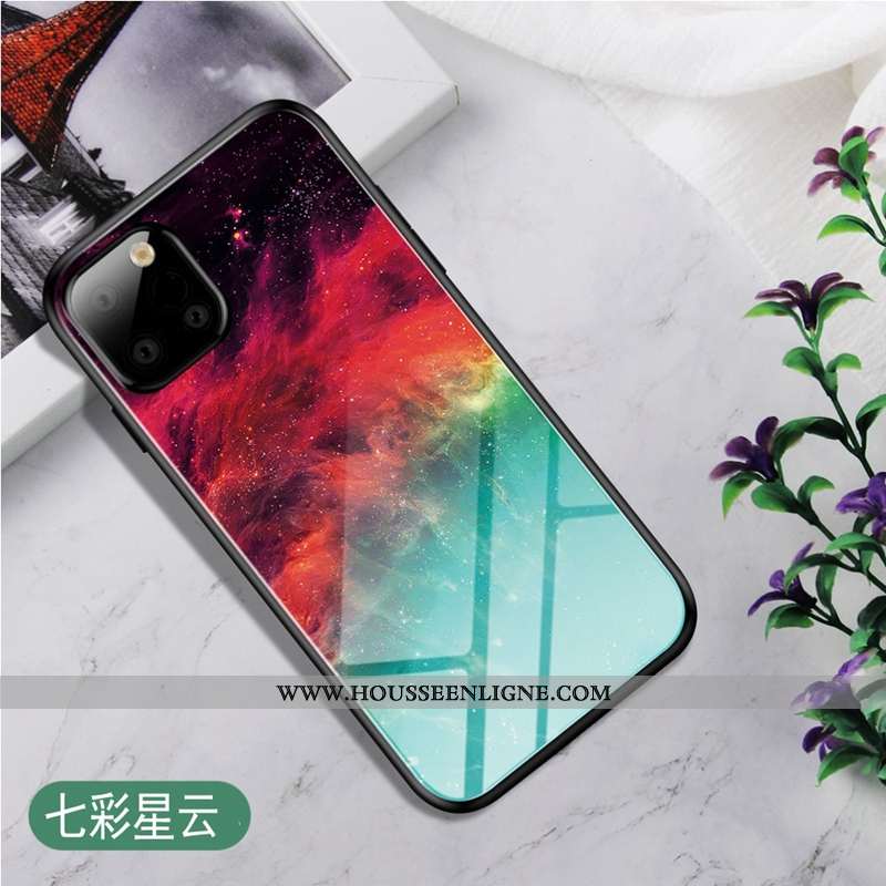 Étui Samsung Galaxy Note 10 Lite Verre Tendance Rouge Étoile Coque Téléphone Portable Clair Rose