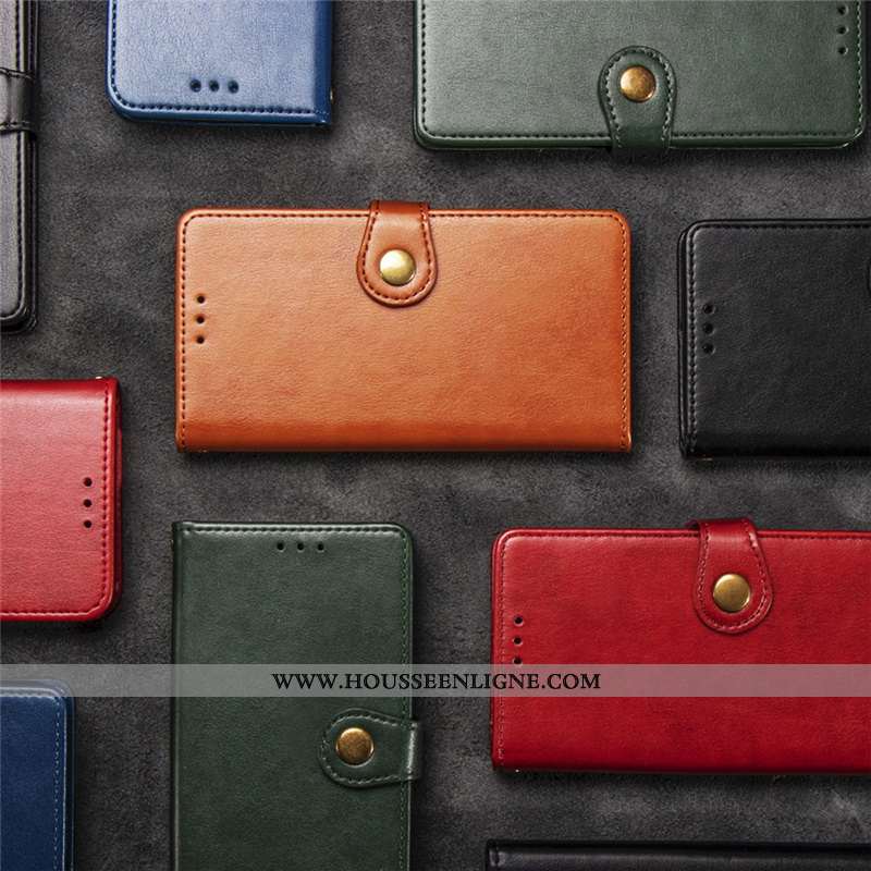 Étui Samsung Galaxy Note 10+ Ornements Suspendus Cuir Business Housse Simple Étoile Couleur Unie Rou