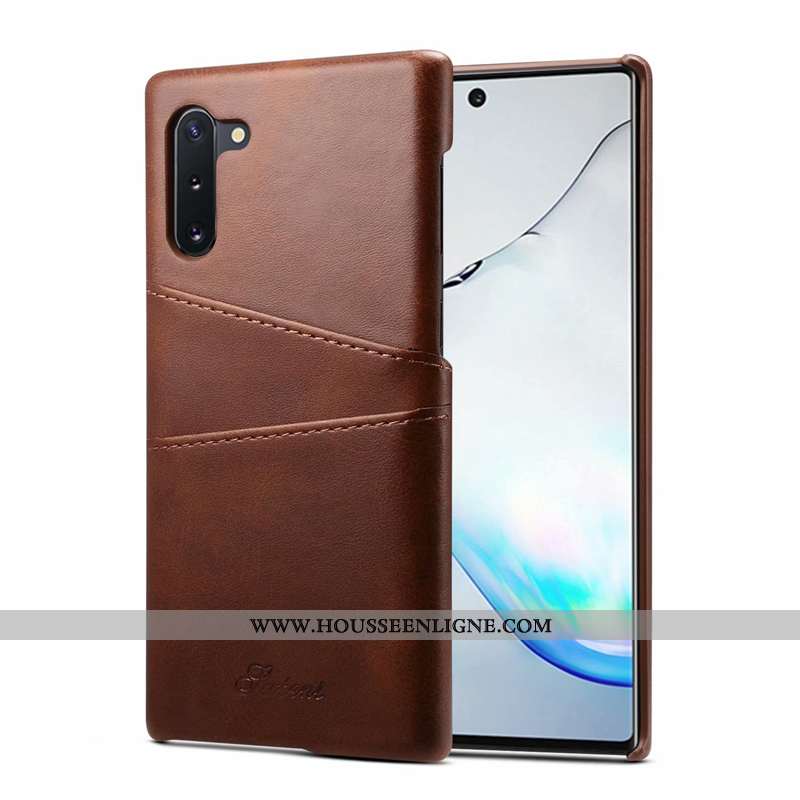Étui Samsung Galaxy Note 10 Personnalité Créatif Simple Étoile Business Légère Protection Gris