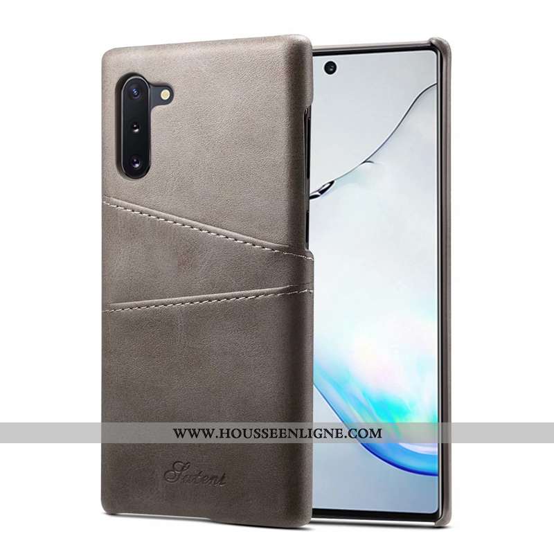 Étui Samsung Galaxy Note 10 Personnalité Créatif Simple Étoile Business Légère Protection Gris