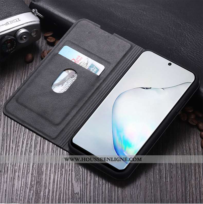 Étui Samsung Galaxy Note 10+ Tendance Cuir Rouge Protection Housse Incassable
