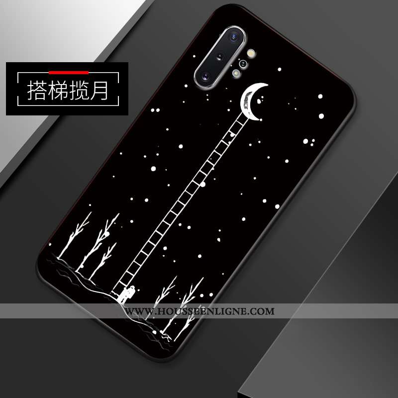Étui Samsung Galaxy Note 10+ Ultra Tendance Créatif Coque Délavé En Daim Simple Personnalité Bleu Fo