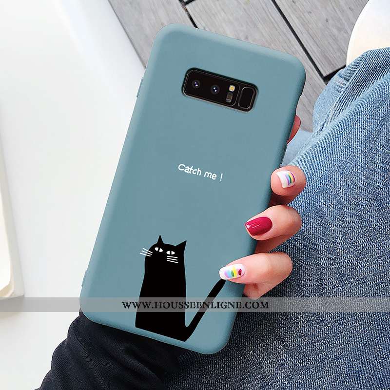 Étui Samsung Galaxy Note 8 Personnalité Créatif Ultra Tendance Protection Tout Compris Coque Bleu