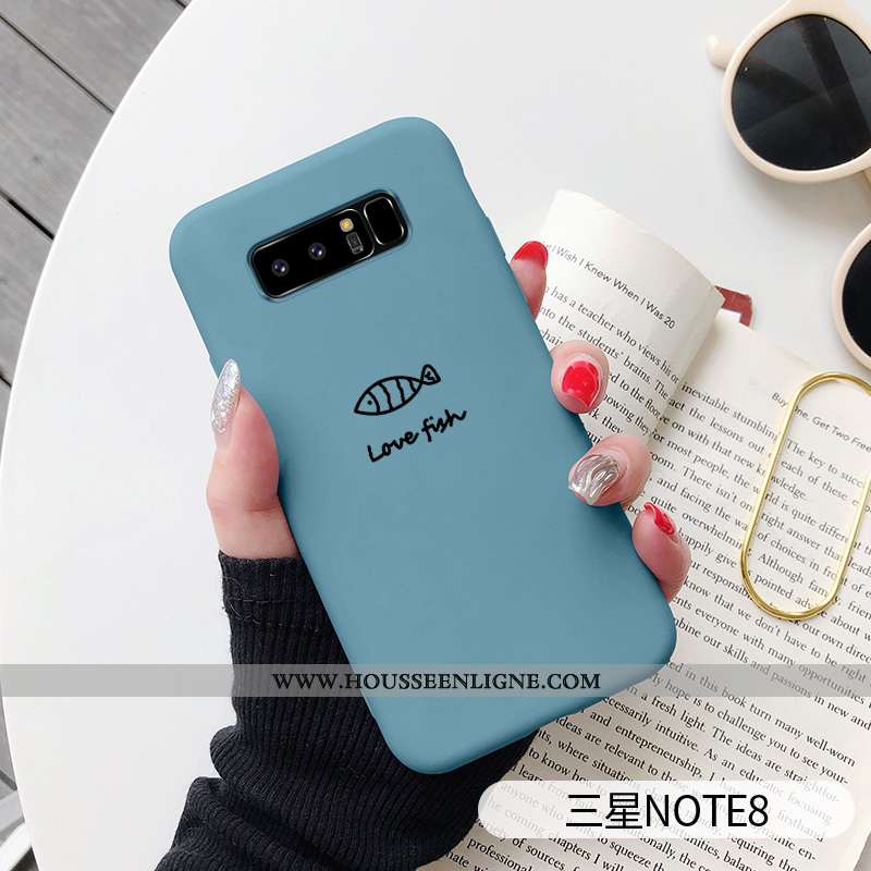 Étui Samsung Galaxy Note 8 Personnalité Créatif Vent Incassable Téléphone Portable Net Rouge Bleu