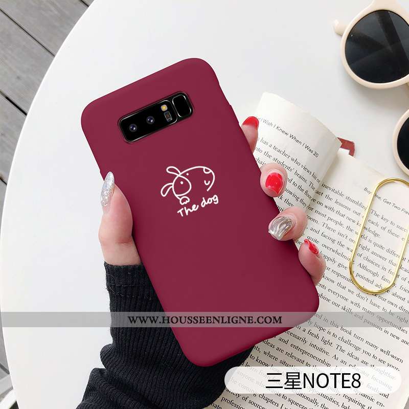 Étui Samsung Galaxy Note 8 Personnalité Créatif Vent Incassable Téléphone Portable Net Rouge Bleu