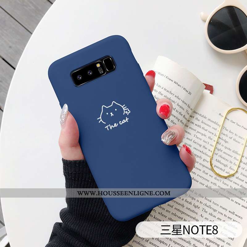 Étui Samsung Galaxy Note 8 Personnalité Créatif Vent Incassable Téléphone Portable Net Rouge Bleu