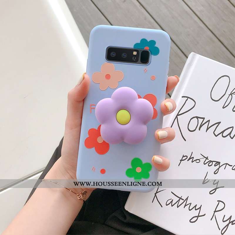 Étui Samsung Galaxy Note 8 Personnalité Dessin Animé Vert Petit Étoile Peinture Coque Verte