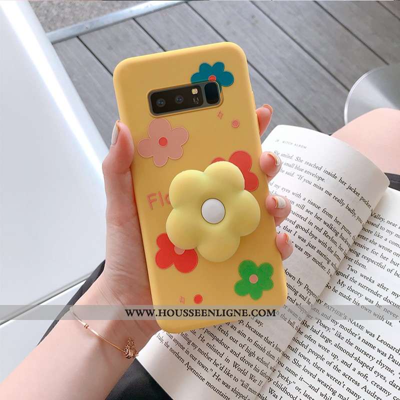 Étui Samsung Galaxy Note 8 Personnalité Dessin Animé Vert Petit Étoile Peinture Coque Verte