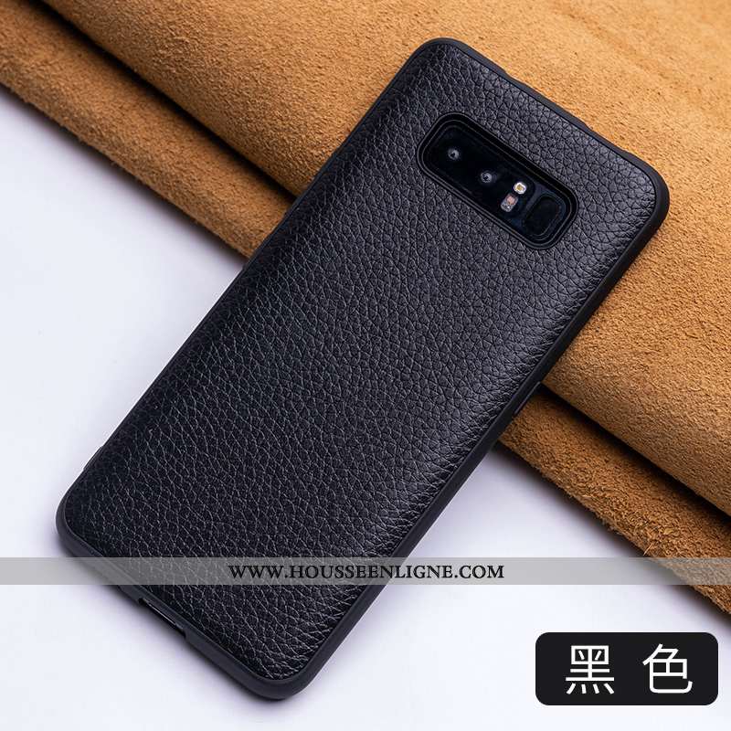 Étui Samsung Galaxy Note 8 Protection Luxe Cuir Rouge Ultra Tout Compris Tendance