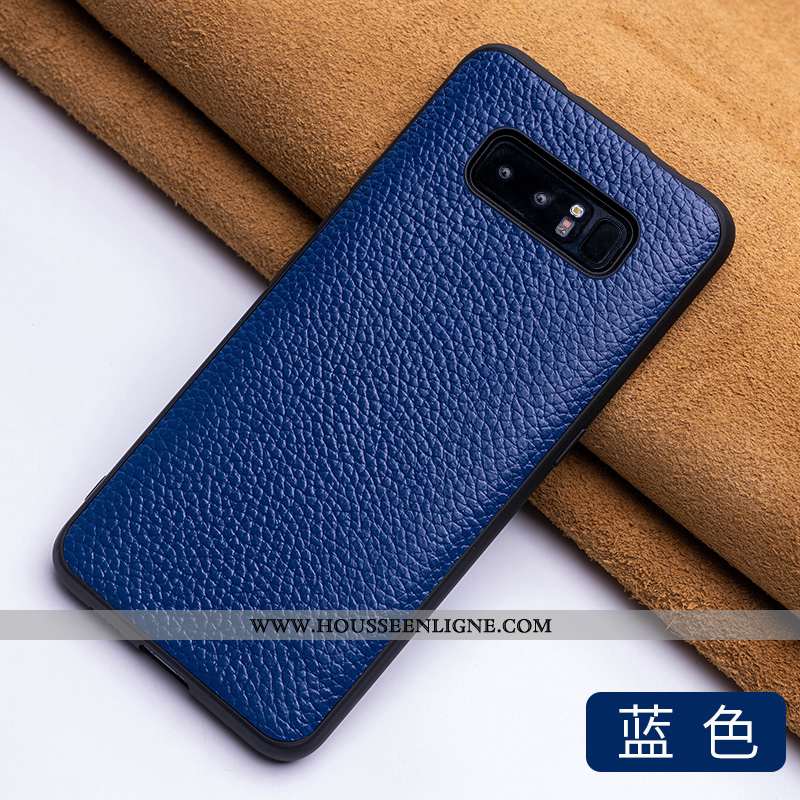 Étui Samsung Galaxy Note 8 Protection Luxe Cuir Rouge Ultra Tout Compris Tendance