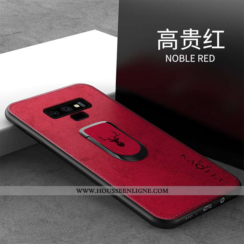Étui Samsung Galaxy Note 9 Créatif Tendance Téléphone Portable Simple Tout Compris Silicone Gris
