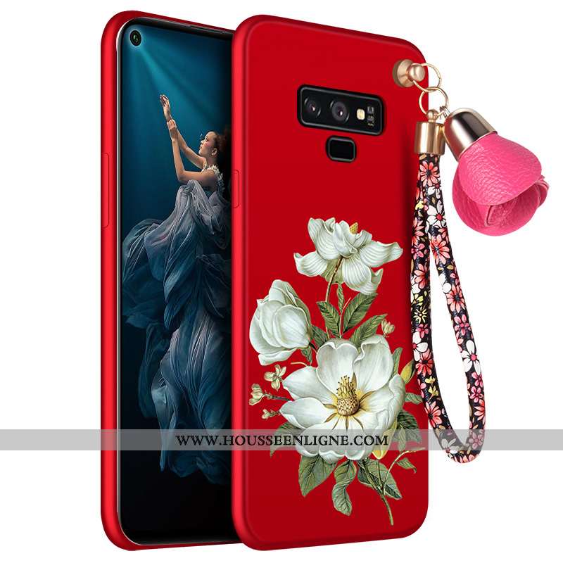 Étui Samsung Galaxy Note 9 Délavé En Daim Fluide Doux Téléphone Portable Silicone Incassable Coque R