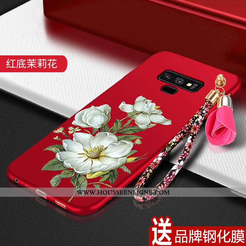 Étui Samsung Galaxy Note 9 Délavé En Daim Fluide Doux Téléphone Portable Silicone Incassable Coque R