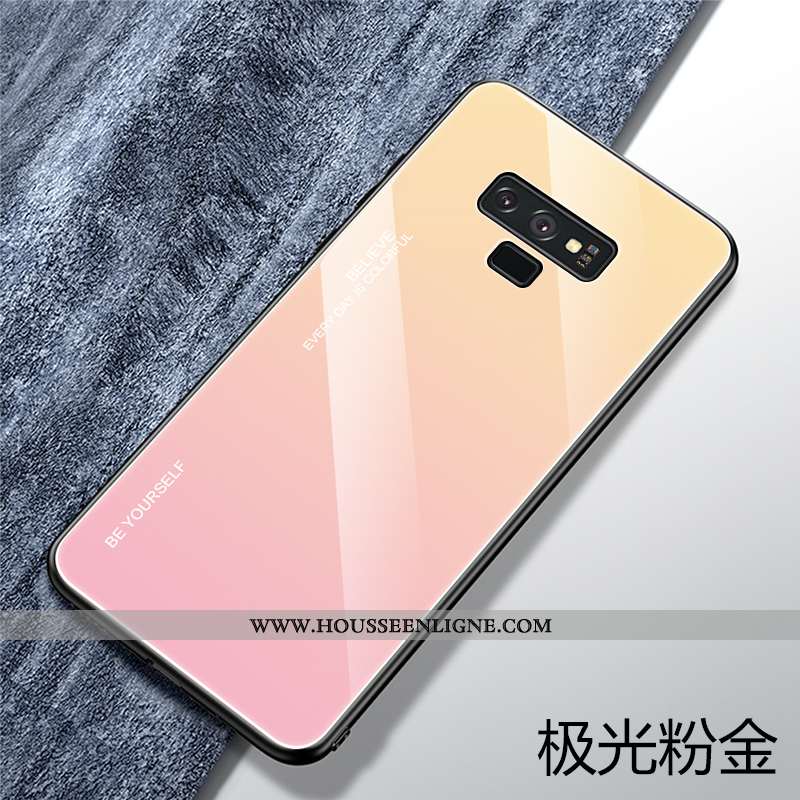 Étui Samsung Galaxy Note 9 Personnalité Créatif Téléphone Portable Silicone Protection Étoile Bleu F