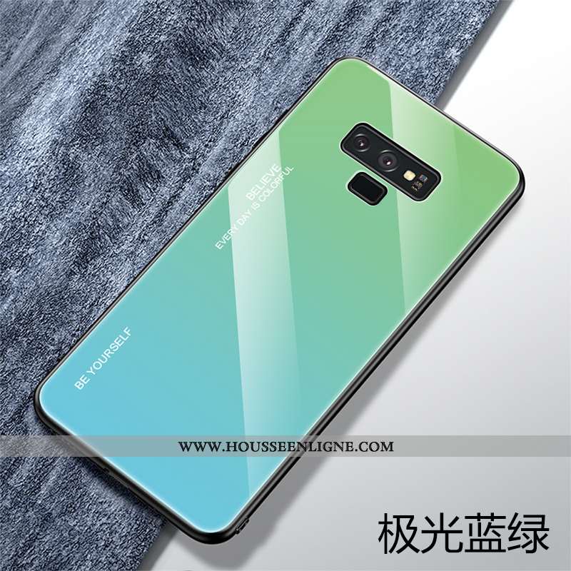 Étui Samsung Galaxy Note 9 Personnalité Créatif Téléphone Portable Silicone Protection Étoile Bleu F