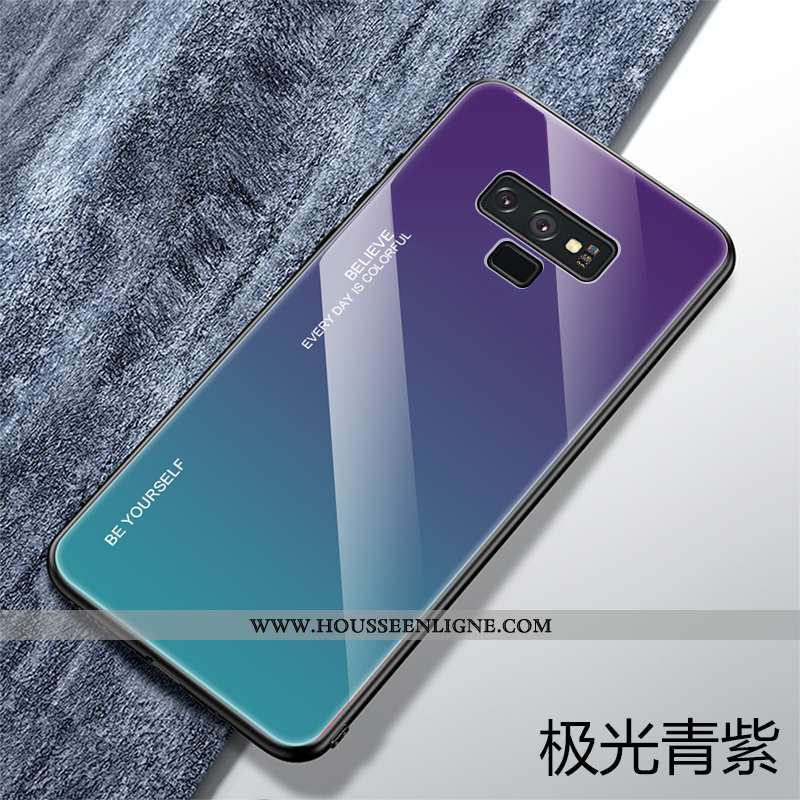 Étui Samsung Galaxy Note 9 Personnalité Créatif Téléphone Portable Silicone Protection Étoile Bleu F