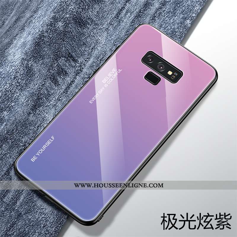 Étui Samsung Galaxy Note 9 Personnalité Créatif Téléphone Portable Silicone Protection Étoile Bleu F