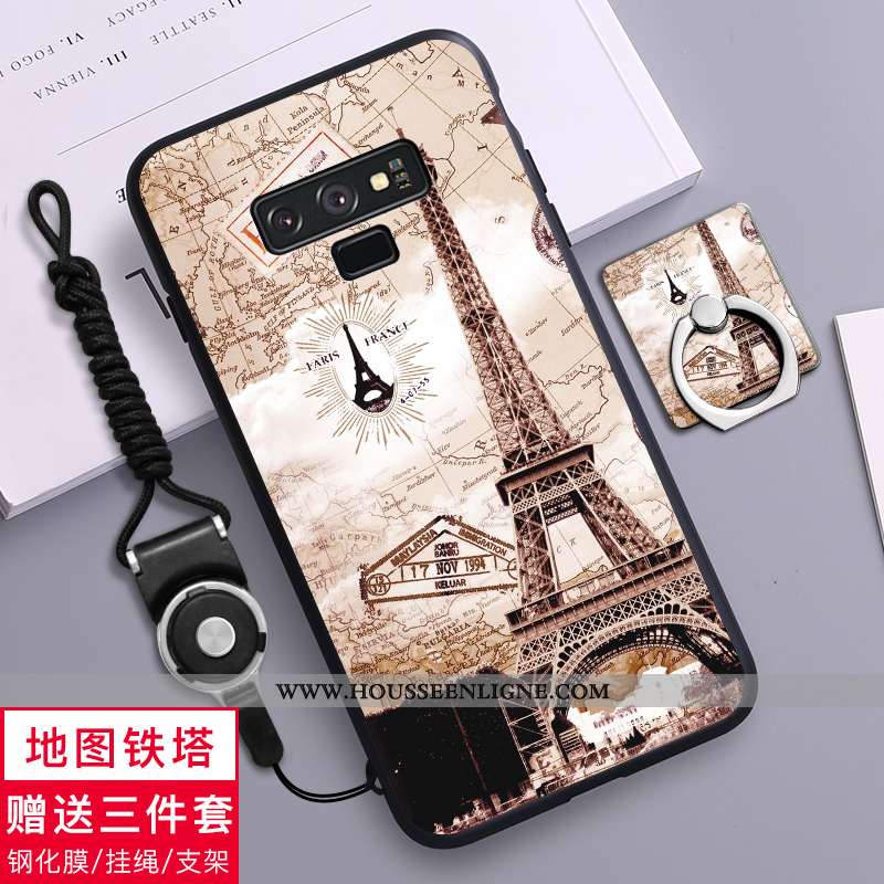 Étui Samsung Galaxy Note 9 Silicone Délavé En Daim Amoureux Tout Compris Coque Fluide Doux Verte