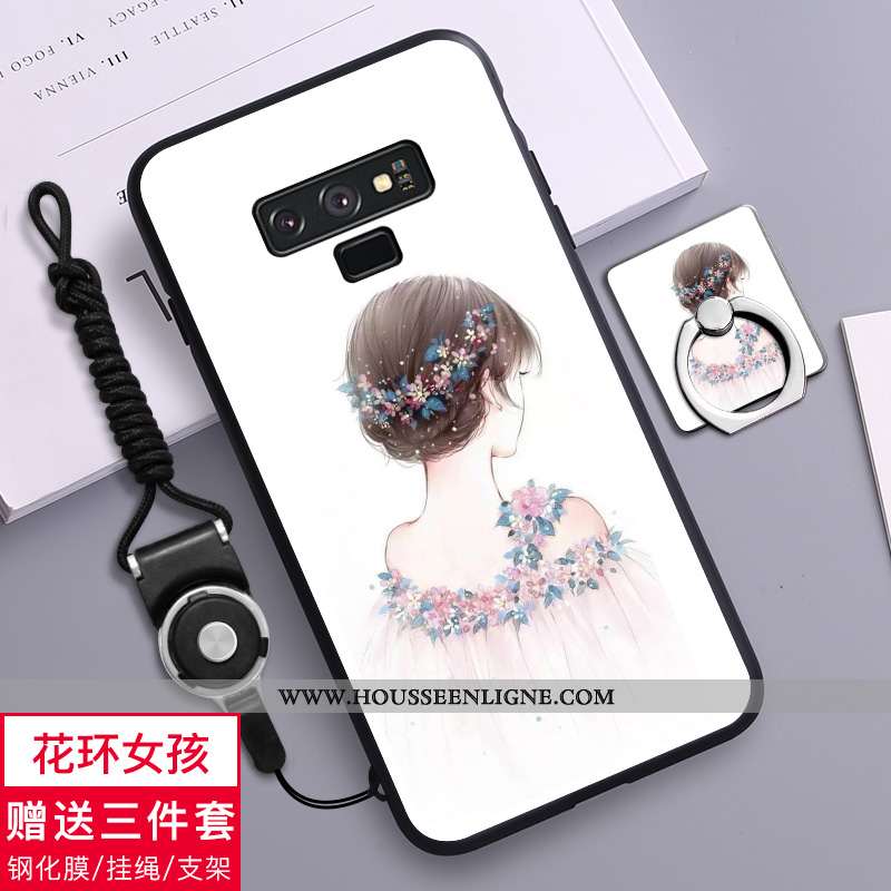 Étui Samsung Galaxy Note 9 Silicone Délavé En Daim Amoureux Tout Compris Coque Fluide Doux Verte