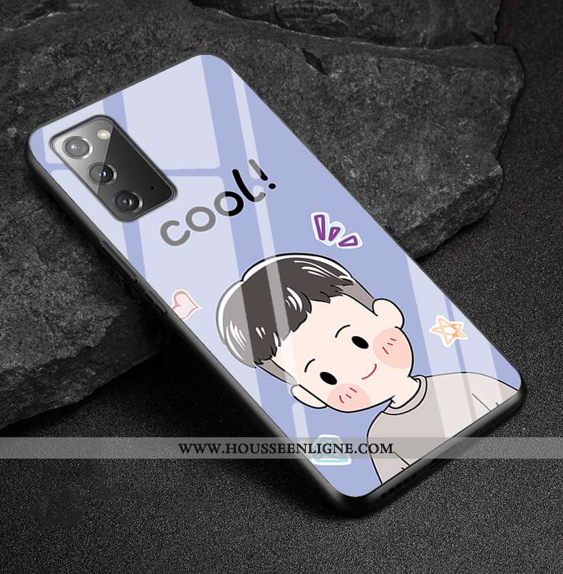 Étui Samsung Galaxy Note20 Dessin Animé Tendance Fluide Doux Étoile Coque Miroir Rose
