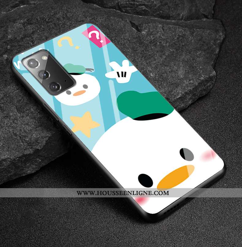 Étui Samsung Galaxy Note20 Dessin Animé Tendance Fluide Doux Étoile Coque Miroir Rose