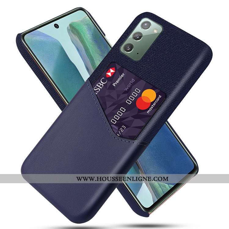 Étui Samsung Galaxy Note20 Délavé En Daim Étoile Jaune Incassable Téléphone Portable Carte Coque