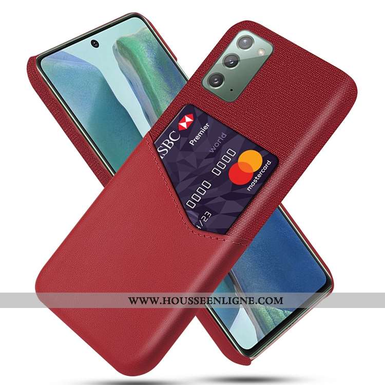 Étui Samsung Galaxy Note20 Délavé En Daim Étoile Jaune Incassable Téléphone Portable Carte Coque