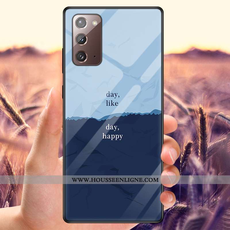 Étui Samsung Galaxy Note20 Protection Verre Net Rouge Amoureux Téléphone Portable Incassable Personn