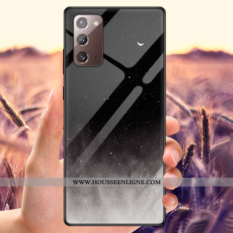 Étui Samsung Galaxy Note20 Protection Verre Net Rouge Amoureux Téléphone Portable Incassable Personn