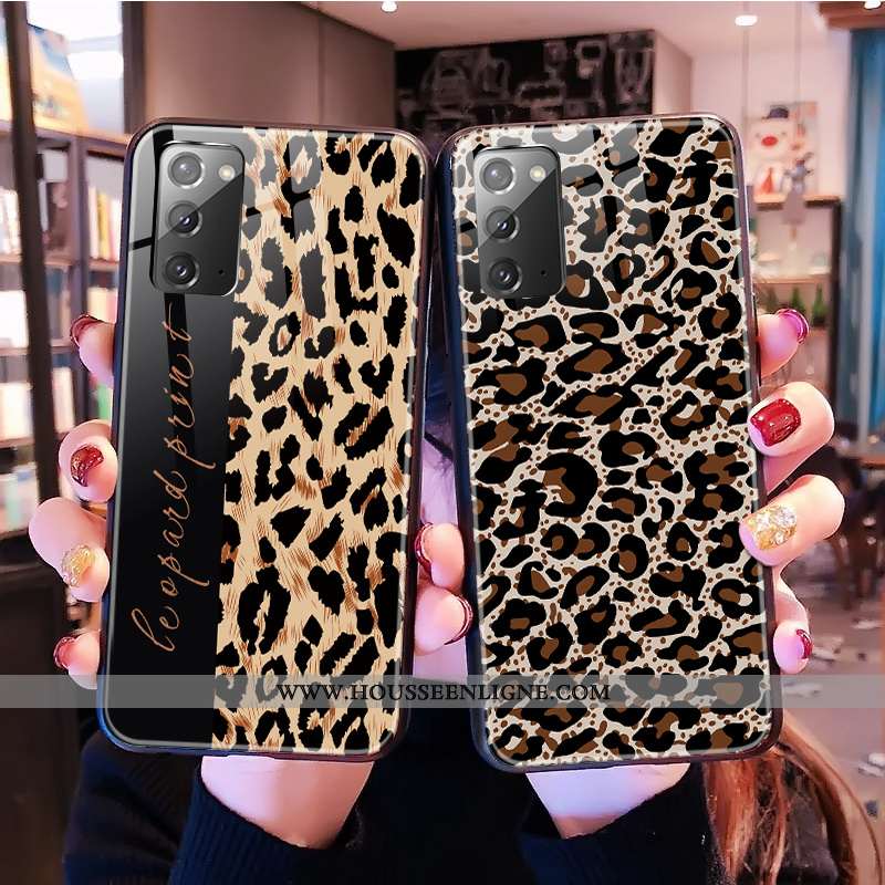 Étui Samsung Galaxy Note20 Tendance Modèle Fleurie Coque Incassable Rose Verre Tout Compris