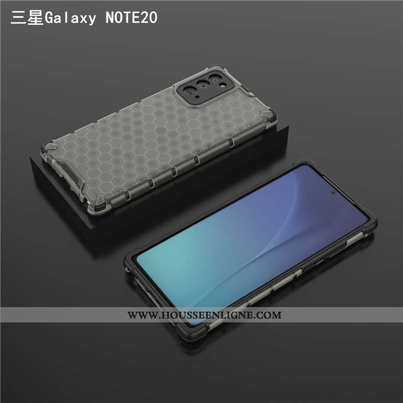 Étui Samsung Galaxy Note20 Transparent Ultra Protection Légère Trois Défenses Ballon Coque Bleu
