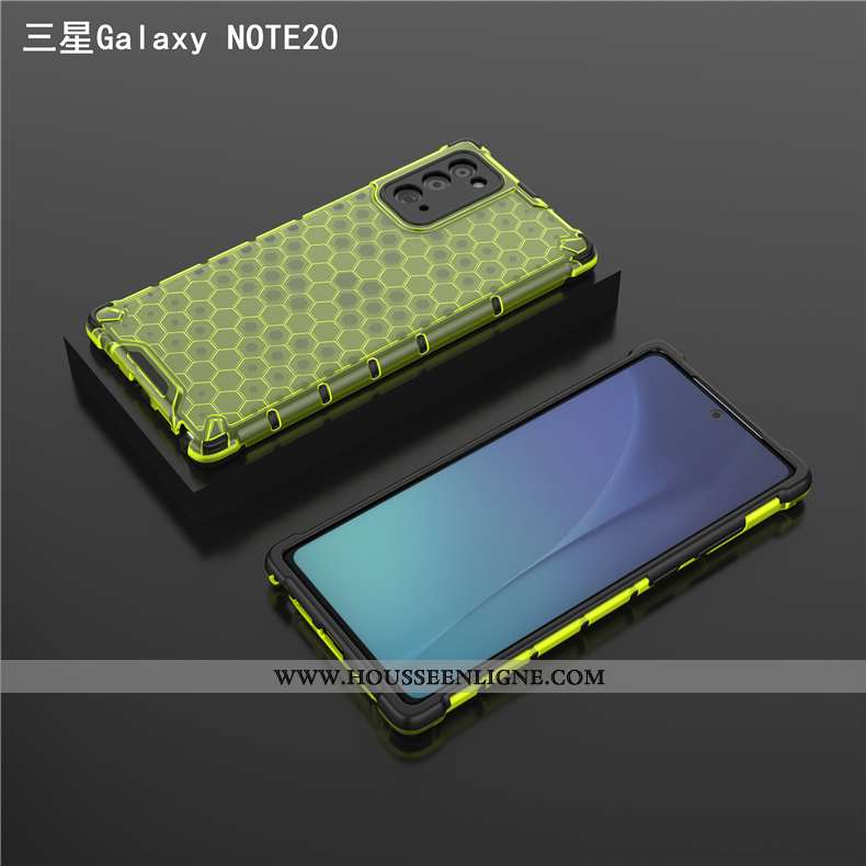 Étui Samsung Galaxy Note20 Transparent Ultra Protection Légère Trois Défenses Ballon Coque Bleu