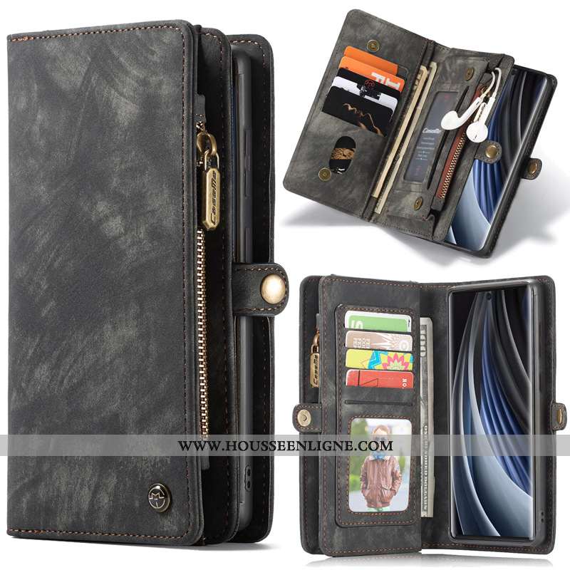 Étui Samsung Galaxy Note20 Ultra Cuir Housse Téléphone Portable Rouge Étoile Coque