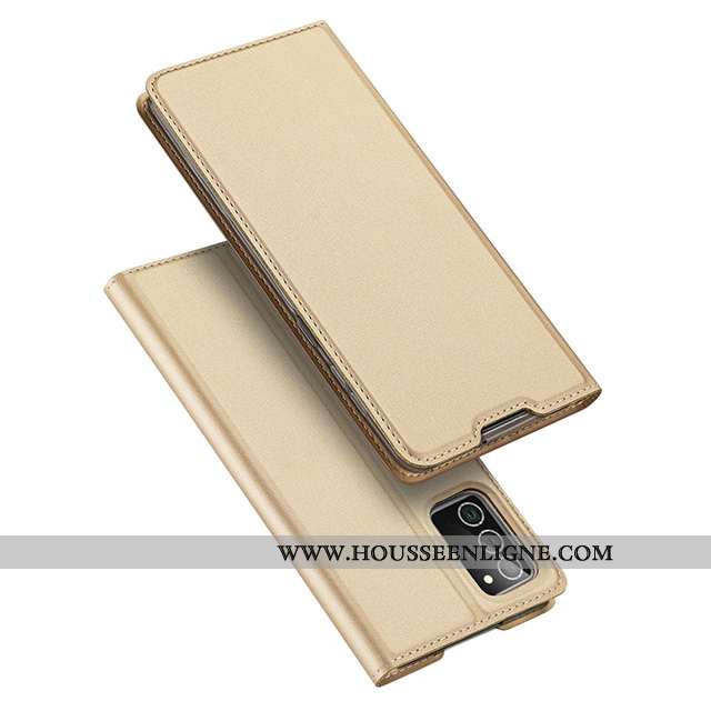 Étui Samsung Galaxy Note20 Ultra Légère Incassable Cuir Téléphone Portable Étoile Coque Noir