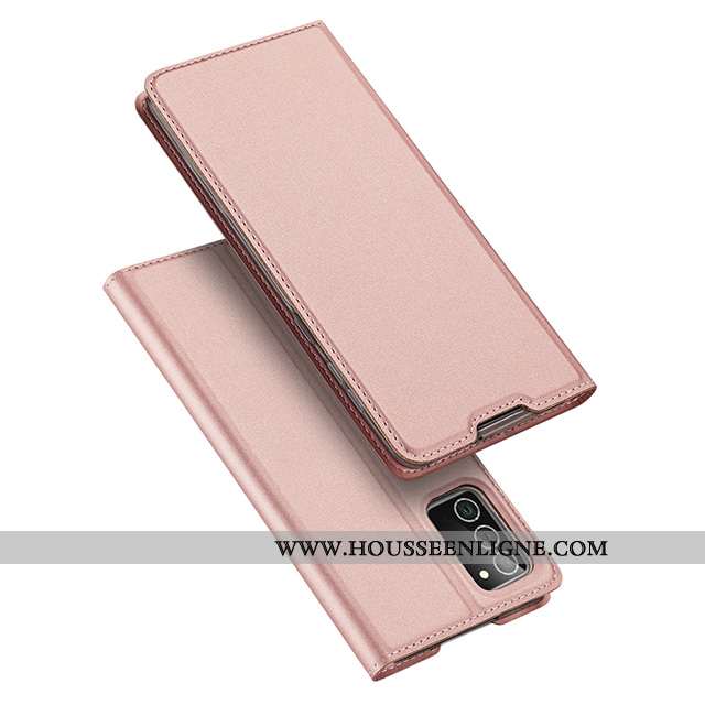 Étui Samsung Galaxy Note20 Ultra Légère Incassable Cuir Téléphone Portable Étoile Coque Noir