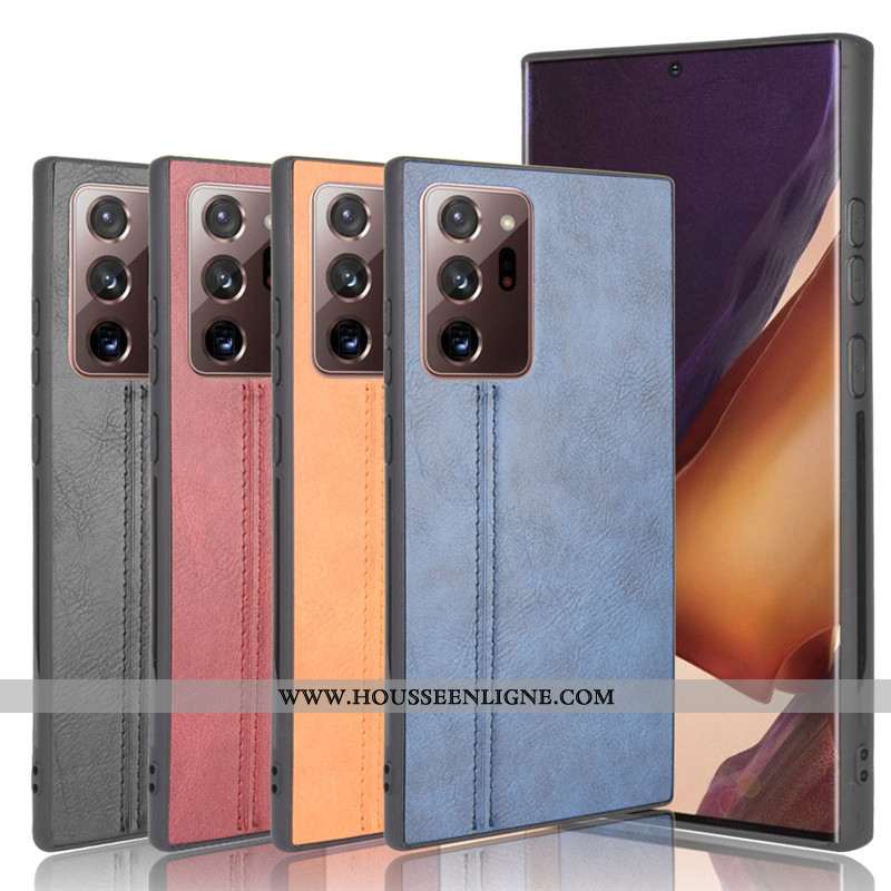 Étui Samsung Galaxy Note20 Ultra Protection Cuir Coque Noir Modèle Fleurie Téléphone Portable