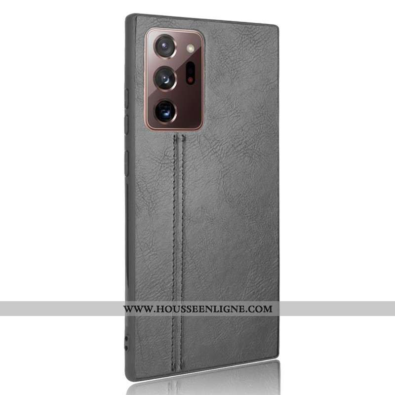 Étui Samsung Galaxy Note20 Ultra Protection Cuir Coque Noir Modèle Fleurie Téléphone Portable