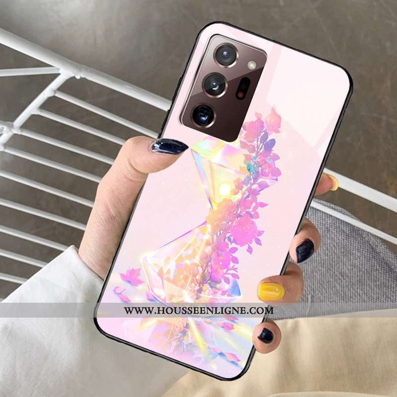 Étui Samsung Galaxy Note20 Ultra Protection Verre Bleu Coque Tout Compris Petit Dessin Animé