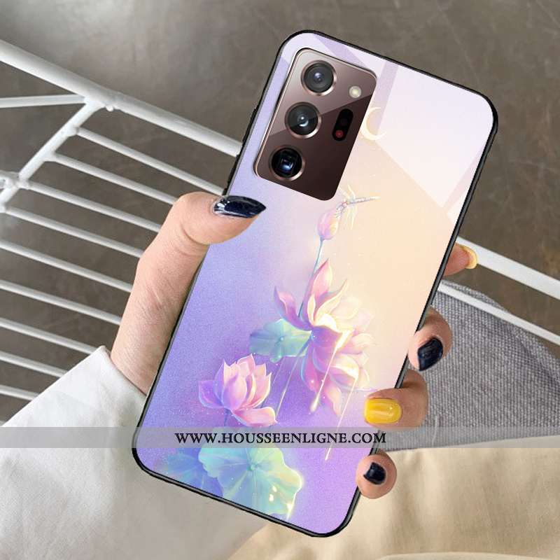 Étui Samsung Galaxy Note20 Ultra Protection Verre Bleu Coque Tout Compris Petit Dessin Animé