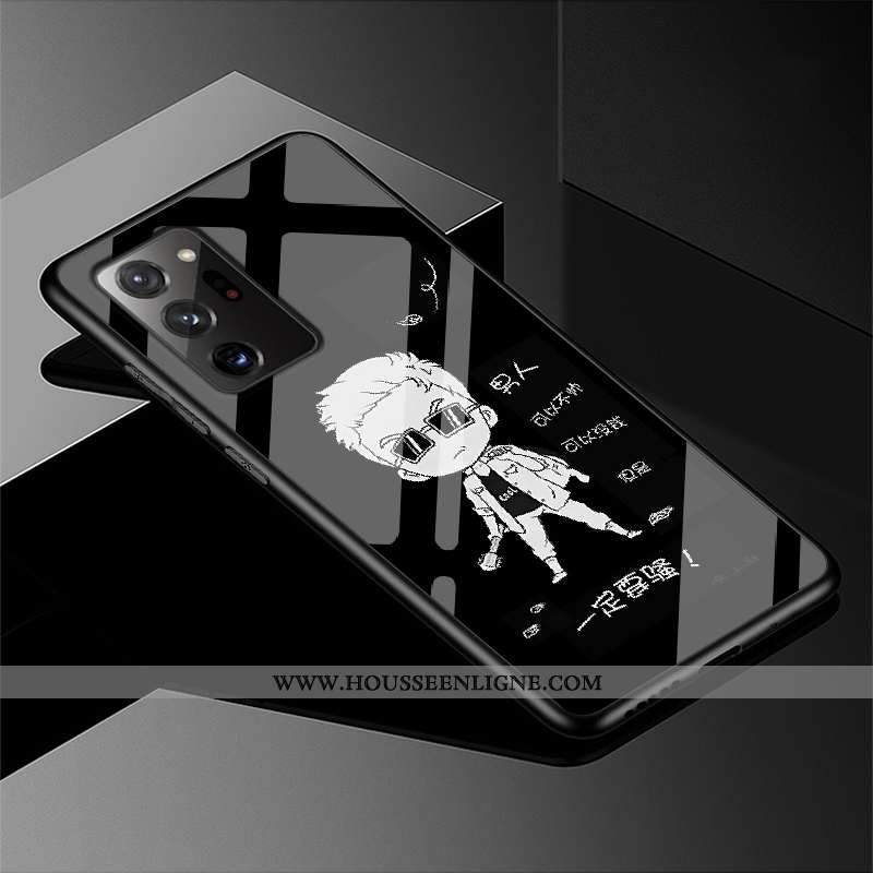 Étui Samsung Galaxy Note20 Ultra Verre Personnalité Téléphone Portable Personnalisé Luxe Étoile Bleu