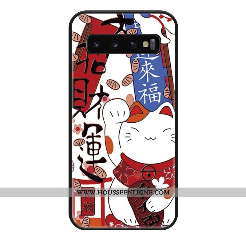 Étui Samsung Galaxy S10+ Charmant Tendance Tout Compris Richesse Coque Dessin Animé Rose