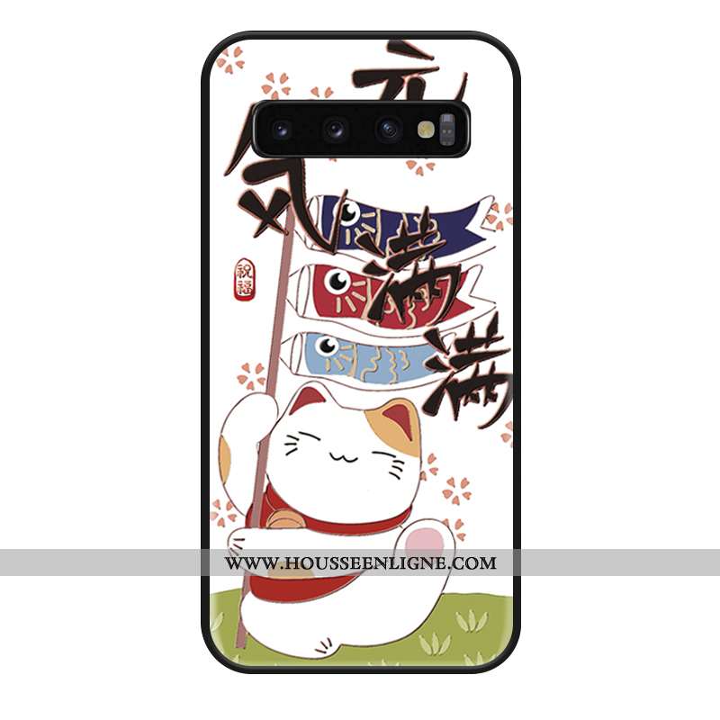 Étui Samsung Galaxy S10+ Charmant Tendance Tout Compris Richesse Coque Dessin Animé Rose