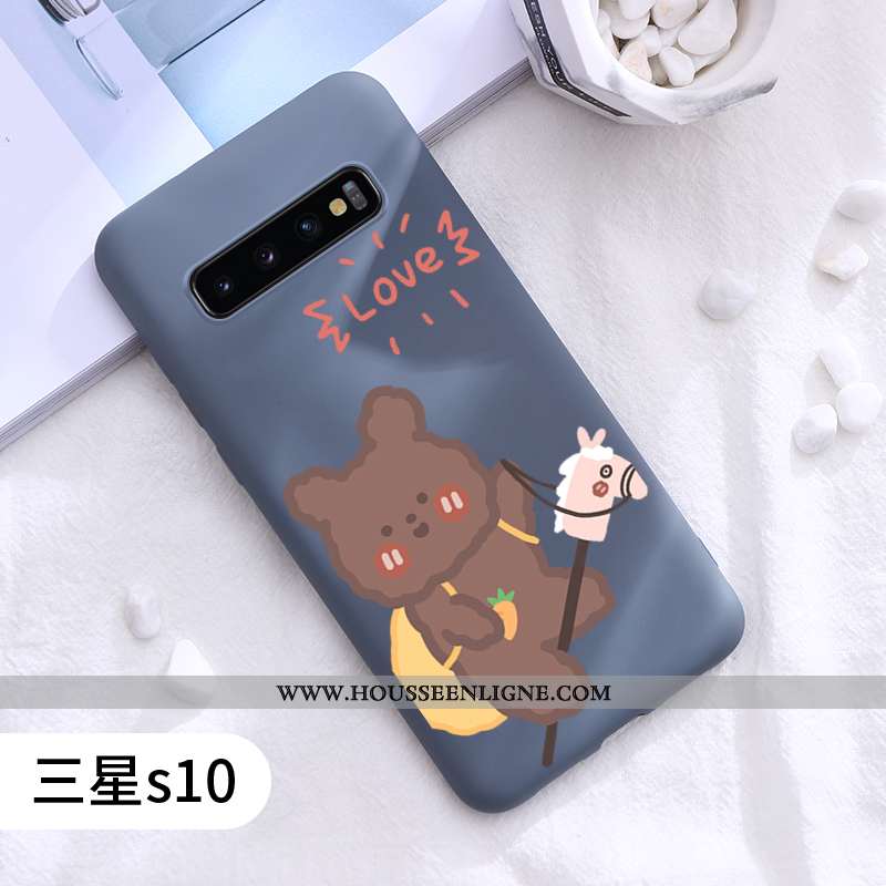 Étui Samsung Galaxy S10 Délavé En Daim Ultra Coque Rouge Tout Compris Silicone Tendance