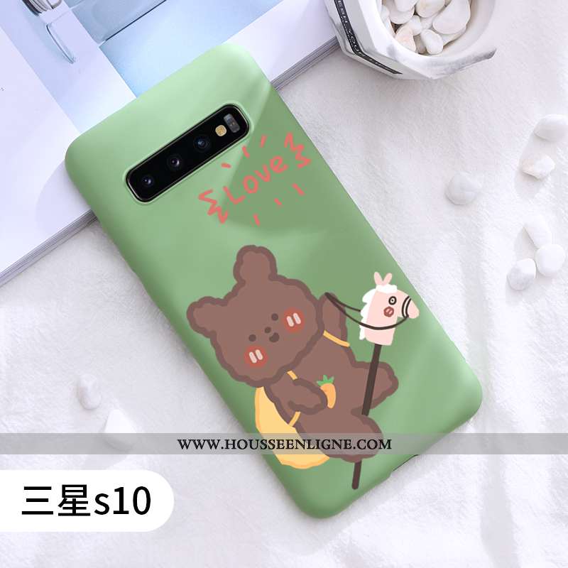 Étui Samsung Galaxy S10 Délavé En Daim Ultra Coque Rouge Tout Compris Silicone Tendance