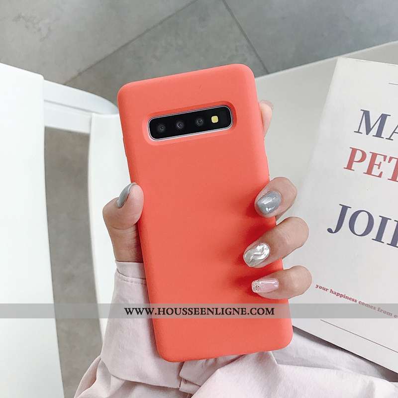 Étui Samsung Galaxy S10+ Fluide Doux Tendance Net Rouge Téléphone Portable Tout Compris Coque Nouvea